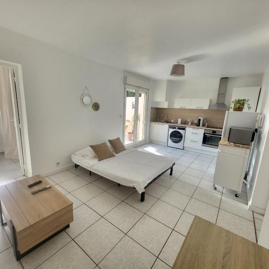 Bel Appartement Avec Jardin De 30M2 , Climatise Avec Parking Et Arrivee Autonome Кабестань Экстерьер фото